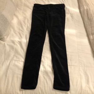 AG Adriano Goldschmied black velvet pants 25